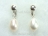 Large White Baroque Pearl Clip on Earrings 12-13mm