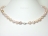 Enchanting Peach Lavender Baroque Pearl Necklace