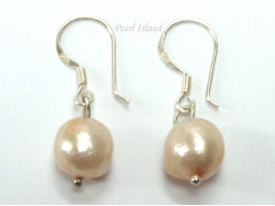 Enchanting Sandy Baroque Pearl Earrings