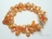 Vogue 2-Row Orange Blister Pearl Bracelet