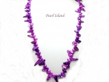 36 Inch Vogue 1-Row Purple Blister Pearl Necklace