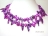 36 Inch Vogue 1-Row Purple Blister Pearl Necklace