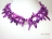 36 Inch Vogue 1-Row Purple Blister Pearl Necklace