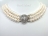 Bridal Pearls - Prestige 3-Strand White Freshwater Pearl Necklace