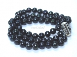 Prestige 3 Strand Peacock Black Pearl Bracelet 7-8mm