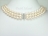 Prestige 3 Strand White Oval Pearl Necklace 8-9mm