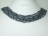 Miniature 6-Row Gun-Metal Grey Baroque Pearl Necklace