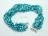 Miniature 6-Row Turquoise Baroque Pearl Bracelet