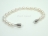Petite White Oval Pearl Bracelet 7-8mm with Magnetic Clasp