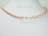 Petite Peach Oval Pearl Necklace 7-8mm with Magnetic Clasp