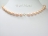 9ct Gold Petite Peach Oval Pearl Necklace 7-8mm