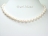 9ct Gold Petite White Oval Pearl Necklace 7-8mm