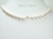 9ct Gold Petite White Oval Pearl Necklace 7-8mm