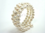 White Baroque Pearl Bracelet 8-9mm