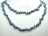 45 Inch Ardent Silver Blue Grey Baroque Pearl Rope Necklace 