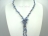 45 Inch Ardent Silver Blue Grey Baroque Pearl Rope Necklace 