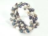 Ardent Grey White Baroque Pearl Bracelet