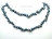 42 Inch Gun-metal Grey Dark Blue Baroque Pearl Rope Necklace 