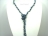 42 Inch Gun-metal Grey Dark Blue Baroque Pearl Rope Necklace 