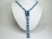 Ardent Dark Blue Turquoise Baroque Pearl Long Necklace 6-8mm_40inch