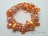 Ardent Orange W Baroque & Blister Pearl Bracelet 4-15mm