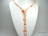 42 Inc Ardent Orange W Baroque & Blister Pearl Rope Necklace