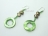 Joie de vivre Olive Green Pearl & Shell Earrings