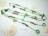 Joie de vivre Olive Green Pearl & Shell Open Rope Necklace