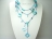 Joie de vivre Blue Pearl & Shell Open Rope Necklace