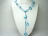 Joie de vivre Blue Pearl & Shell Open Rope Necklace