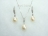 Pearl Wedding Jewellery - White Drop Pearl Pendant and Earring Set 