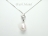 White Drop Pearl Elegant Pendant 8x11mm