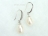 Chic White Drop Pearl Earrings 8x11mm