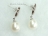 Large White Pearl Earrings 10x11mm