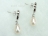 Countessa White Drop Pearl Earrings 8x11mm