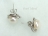 White Round Pearl Stylish Stud Earrings 8-8.5mm