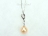 Dark Peach Pearl Pendant 9x9mm