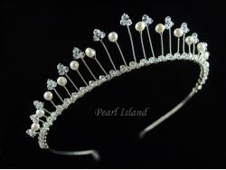 Elegance Freshwater Pearl Wedding Tiara