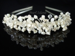 Princess Keshi Pearl Bridal Wedding Tiara