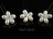 Countessa Freshwater Pearl Flower Hair Pins x 3