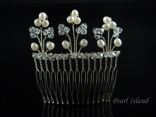 Elegance Freshwater Pearl Wedding Hair Comb 