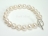 Personalised White Circlet Pearl Bracelet with T-bar Clasp