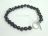 Personalised Black Baroque Pearl Bracelet with T-bar Clasp