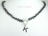 Personalised Black Baroque Pearl Necklace with T-bar Clasp