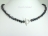 Personalised Black Baroque Pearl Necklace with T-bar Clasp