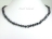 Personalised Black Baroque Pearl Necklace with T-bar Clasp