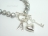 Personalised Silver Grey Baroque Pearl Necklace with T-bar Clasp