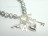 Personalised Silver Grey Baroque Pearl Necklace with T-bar Clasp