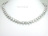 Personalised Silver Grey Baroque Pearl Necklace with T-bar Clasp