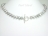 Personalised Silver Grey Baroque Pearl Necklace with T-bar Clasp